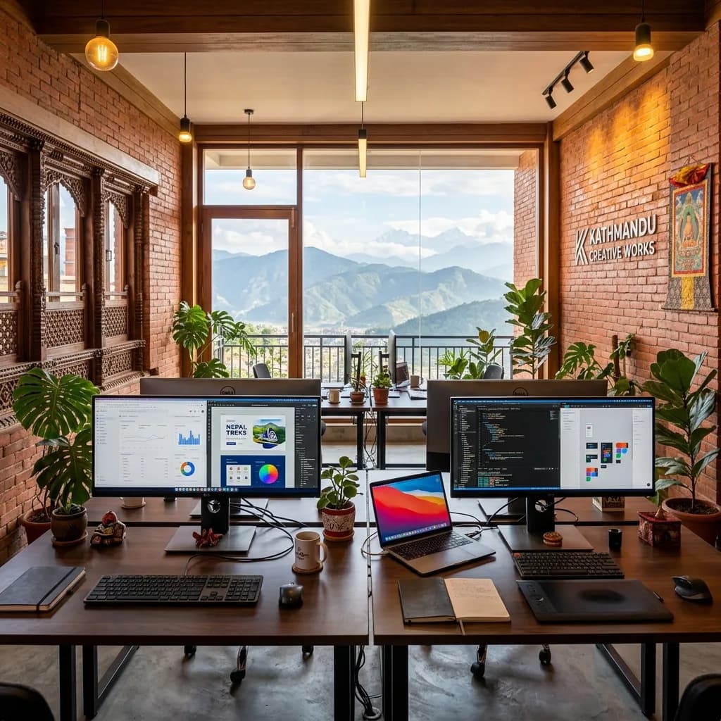 GrowNexus creative studio in Kathmandu, Nepal - studio 1